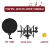 Blue Spark Shock Mount with Pop Filter, Windscreen and Shockmount