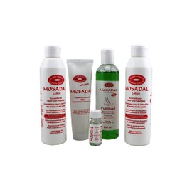 Happy Feet Mosadal Cosmetic Hand and Foot Care Set 5 in 1 Professional Callus Removal. Comprises 1x Nagelpflegeöl 10 ml, 2x Mosadal Lotion 250ml, 1x Mosadal Hydratante Urea Cream 100ml and 1X Mosadal Foot Bath 250 ml