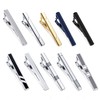 FUNRUN JEWELRY 10PCS Tie Clips Set for Men Tie Bar