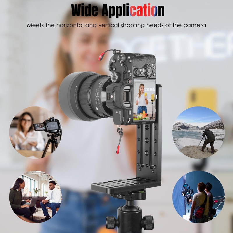 DSLR Camera L Bracket Vertical Horizontal Switching Tripod Quick Release
