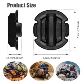 Universal Floor Drain Plugs for Polaris RZR, Twist Floor Drain Plug Trap Seal for 2014-2023 Polaris RZR XP 1000 RZR 900 XP Turbo Accessories (4 Pack)