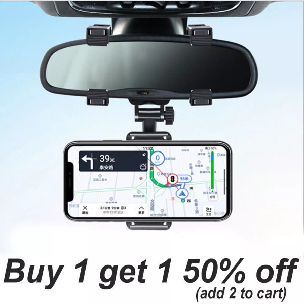 Valuebuy Battery Universal 360 Rotation Car Rear View Mirror Mount