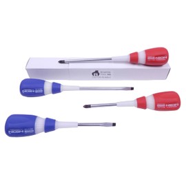 Vessel Neon Glow Screwdriver Set 4pc Phillips Slotted 7" 9" P2 Made in JAPAN