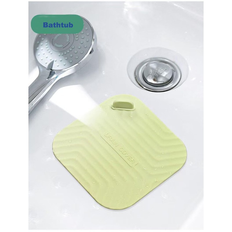 Silicone Bathtub and Sink Stopper - Bathroom Drain Plug for