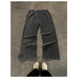 SOLY HUX Men's Side Striped Sweatpants Drawstring Waist Zipper Baggy Wide Leg Pants Streetwear Black Striped Small