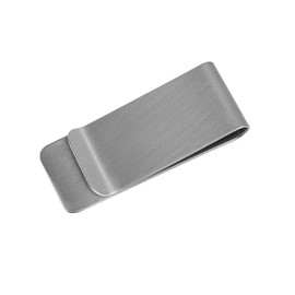 GZFCSL 2 Pack Money Clip, Stainless Steel Cash Clip, Cash and Credit Card Holder, Metal Wallet Clip, Wallet Clip for Men, Women (Silver, 2 Pack)