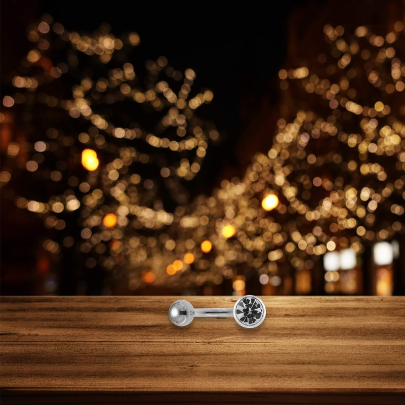 AZARIO LONDON White Jeweled Full Set Fancy Round Sterling Silver