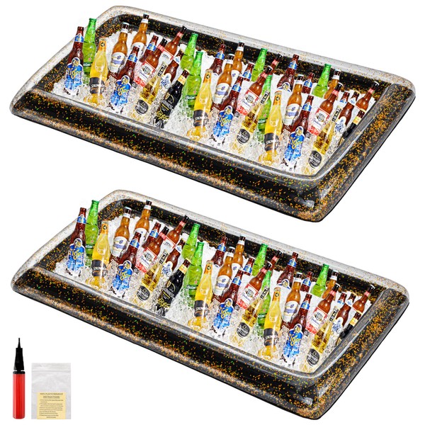HBlife 2 PCS Inflatable Serving Bar, Inflatable Buffet Cooler for