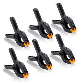 Luomorgo 20pcs Adjustable Nylon Mini Spring Clamps 2 inch Muslin Clamps for Photo Studio Backdrops Woodworking DIY Projects (2inch)