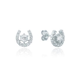 [2nd Reorder] Puremond Horseshoe 925 Silver Earrings OTS123C03D Yellow / [2차 리오더]퓨어몬드 말발굽 925실버 귀걸이 OTS123C03D 옐로우