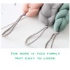 AARainbow 4 Packs Long Stretch Back Sponge with Rope Handles