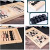 Games Hub Fast Sling Puck Game Wooden Hockey Table Game