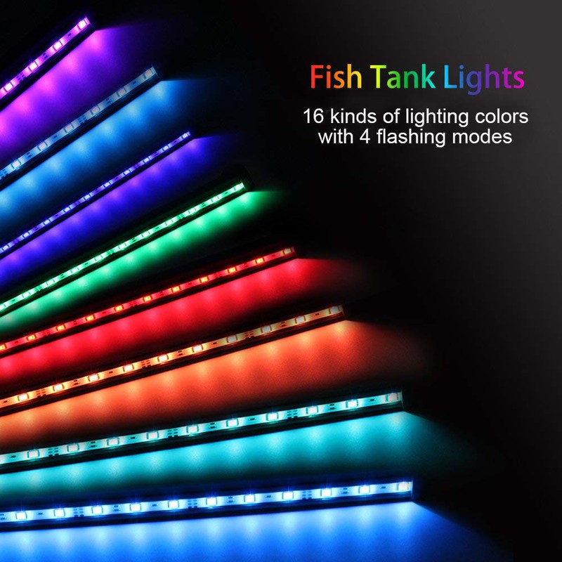 MQ 8 in Submersible LED Aquarium Light, 1.2W Color Changing