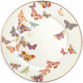 MACKENZIE-CHILDS Enamel Serving Platter, Butterfly Garden