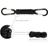 BRAVESHINE Carabiner Keychain Hook with Paracord Strap - 1 Orange