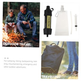 Mipcase 1Pc Portable Outdoor Water Filter Mini Water Purifier for Camping Hiking Lightweight Compact Filtration Capacity Essential for Outdoor Adventures