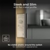 BG Electrical Single Wall Switch with LED Power Indicator, Double