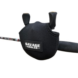 Savage Angler Neoprene Baitcast Reel Cover, Fishing Reel Protector, Fishing Reel Cover, Baitcaster Sleeve, Low Profile Baitcaster Case, Casting Reel Covers, Fits 50 100 200 300 Series Baistcasters