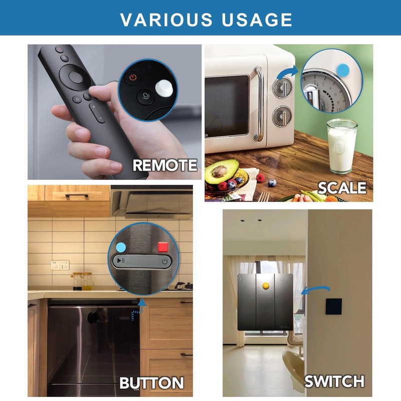 BLEWAY Bump Dots for Visually Impaired 155 Pcs Combo Pack(Yellow,Blue,White,Red)