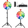 Delizon 18 Inch Tripod Prize Wheel, 12 Slot Spinning Wheel