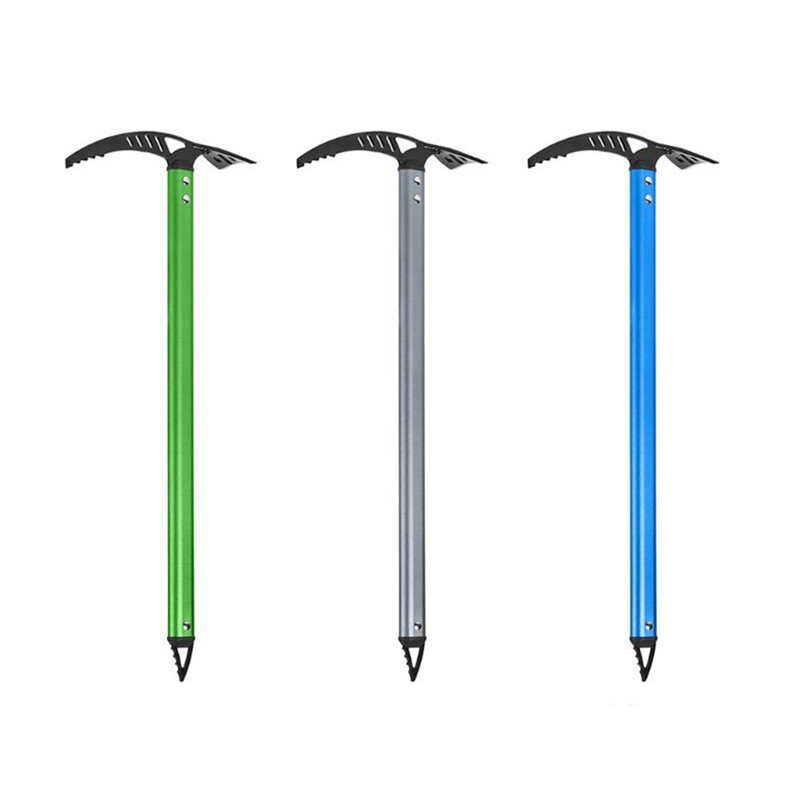 Outdoor Camping Ice Axe Aluminum Alloy Mountaineering Axe 70cm Walking
