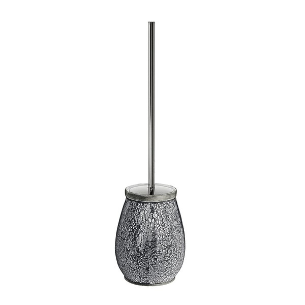 Gedy Grey, G-Myosotis, Toilet Brush, Bathroom Brush Made of Ceramic