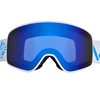 Black Crevice Unisex - Schladming Adult Ski Goggles White/Blue, Size