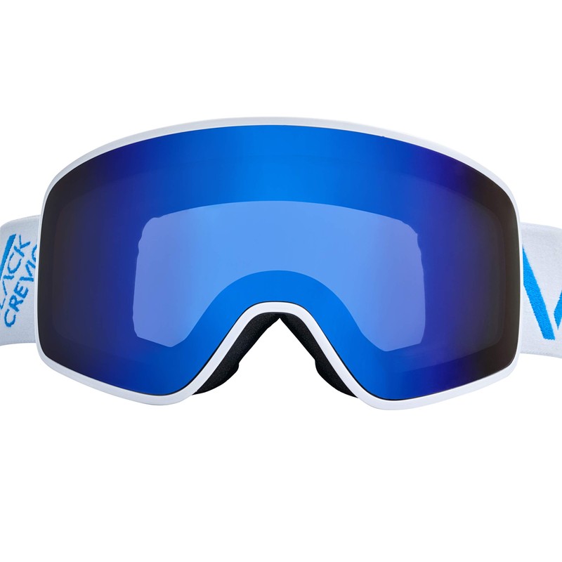Black Crevice Unisex - Schladming Adult Ski Goggles White/Blue, Size