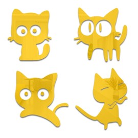 MACGIKMIRO 18Pcs Circle Acrylic Wall Stickers Removable Adhesive Wall Mirror Decor for DIY Living Room Home Background (Gold)