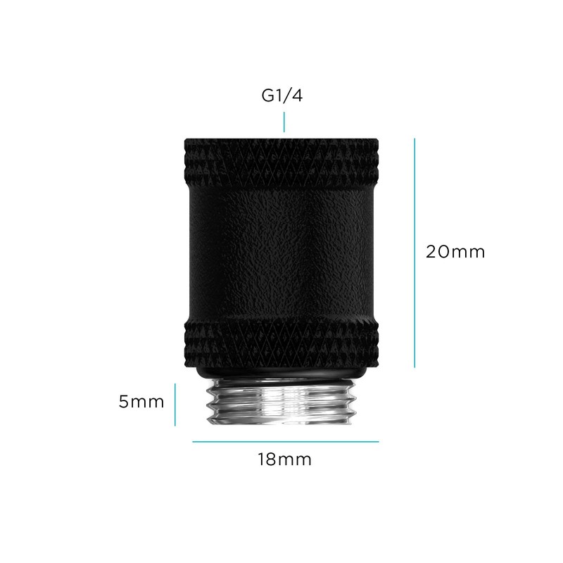 PrimoChill Male to Female G 1/4in. 20mm SX Extension Coupler