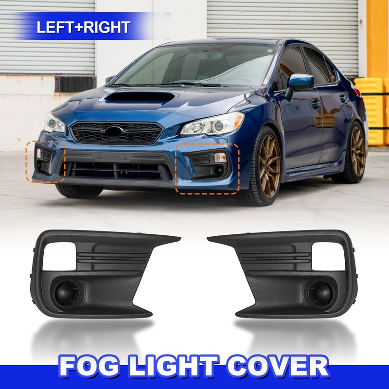 GearUp Fog Light Cover Driver and Passenger Side for WRX/WRX