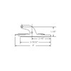 Brixwell 900-7713 Jalousie Clip Set Left And Right Aluminum 4"