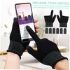CORHAD 1set Gaming Gloves for Sweaty Hands Touchscreen Finger Sleeves