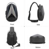 FANDARE Anti-Theft Chest Bag, Sling Bag with USB Charging Port,