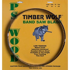 PS Wood Timber Wolf 99 3/4" x 3/4" x 2/3 tpi VPC Series Band Saw Blade for Craftsman 14" 22401 Professional
