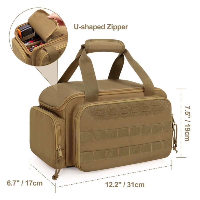 Rexmica 12-Inch Tool Bag with Anti-friction Bottom, Hand Tool Storage