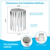 Y-YUEMY 4 Pack Gutter Downspout Guard Stainless Steel, Fits 3"