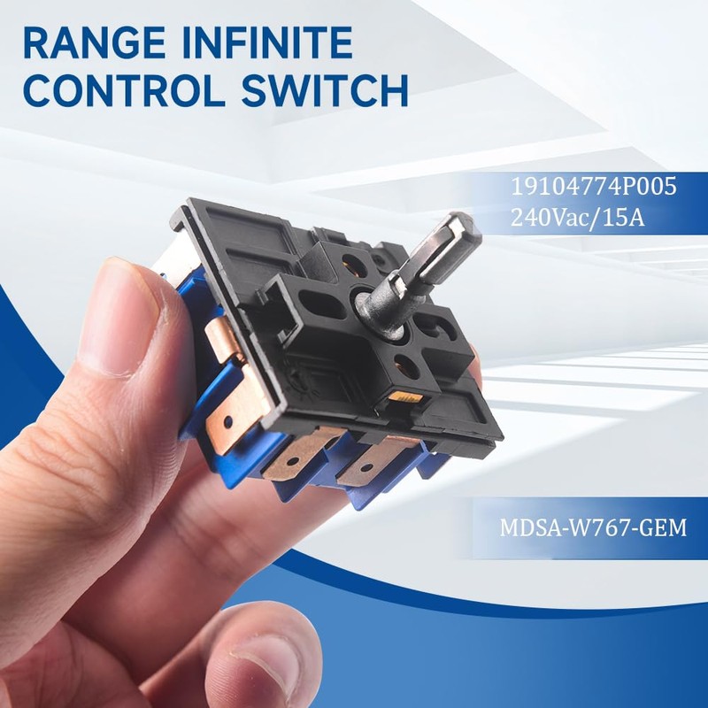 Kontrollexperten WB24X25013 4464832 Electric Range Infinite Control Switch Replacement Model