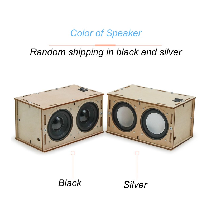 DIY Bluetooth Speaker Kit Stereo Surround Non Toxic Composite Wood