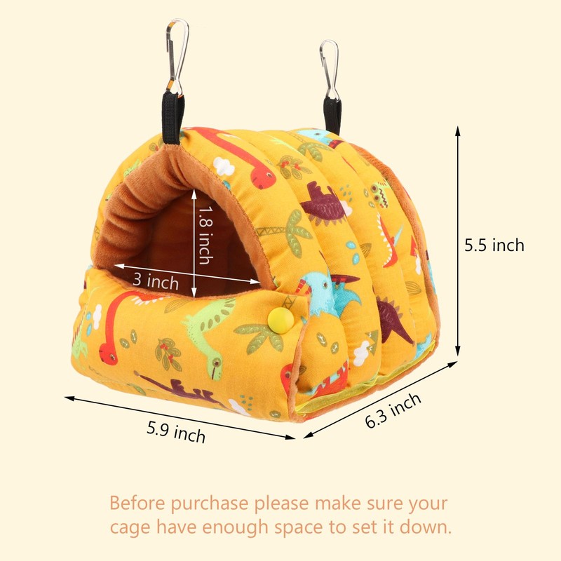 Wontee Bird Nest House Winter Warm Snuggle Hut Bird Bed