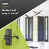Ideal Security Storm Door Handle Set with Lock (4 Piece