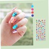 Housoutil Cartoon Sea Star Nail Decals 3 Sheets Kids Nail
