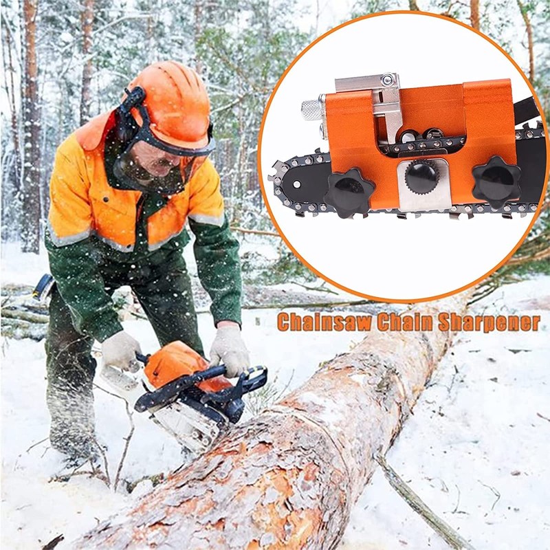 1 Pack Chainsaw Sharpening Jig Kit, Deluxe Chain Saw Sharpener