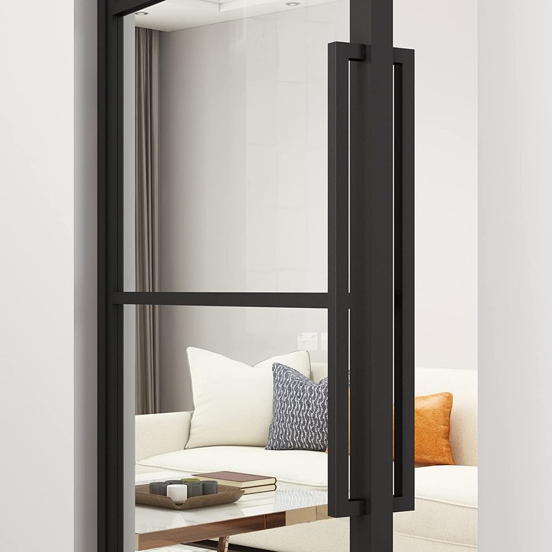 BARNSMITH 24" Barn Door Push Pull Hande,Square Commercial Door Handle,