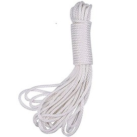 WUWYOUWL Picture Cord, 20 Meters 4mm Picture Hanging Cord Wire Nylon Parachute Cord (White)
