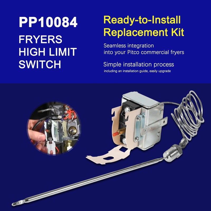 PP10084 High Limit Switch Replacement for Pitco Fryer – 435°F
