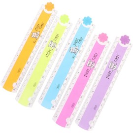 1Pc 30cm Korean Folding Ruler Plastic Drawing School Stationery Students Kids Gifts Rulers 12 Inch Bulk for Kids, As Described Drafting Tools and Drafting Kits (Color random)