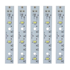 Upgraded 5 Pack WR55X26671 Freezer LED Light Board for GE Refrigerator LED Light GSS25GGHLCBB GSS25GGHLCWW, Replace 4468532 EAP11767930 LED3344588 PS11767930 AP6035586 - by Gxcdizx