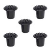 PACK OF 5 Black Memorial Grave Vase with Lids |