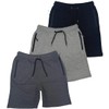 BROOKLYN VERTICAL Mens 3 Pack Fleece Cotton Active Jogger Shorts